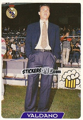 Sticker Valdano MGR - Las Fichas De La Liga 1995-1996 - Mundicromo