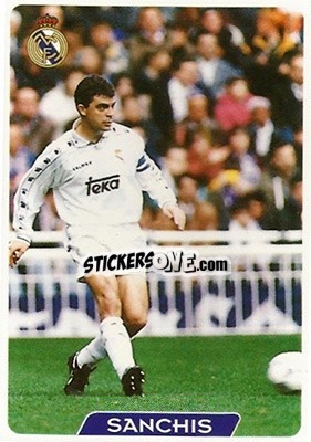 Sticker Sanchis - Las Fichas De La Liga 1995-1996 - Mundicromo