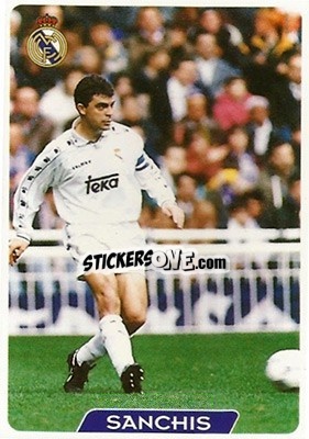 Cromo Sanchis - Las Fichas De La Liga 1995-1996 - Mundicromo