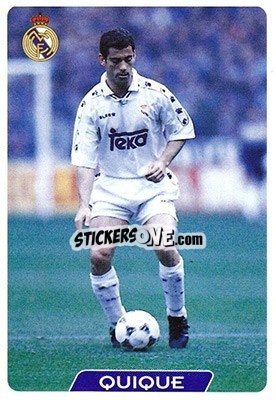 Sticker Quique - Las Fichas De La Liga 1995-1996 - Mundicromo
