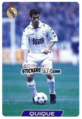 Figurina Quique - Las Fichas De La Liga 1995-1996 n. 9 - Mundicromo