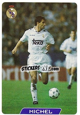Figurina Michel - Las Fichas De La Liga 1995-1996 n. 15 - Mundicromo