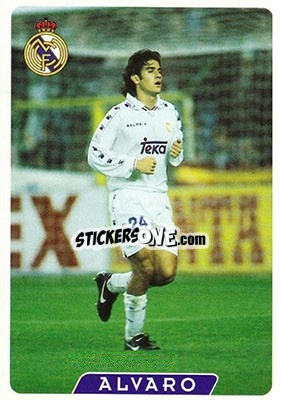 Cromo Alvaro - Las Fichas De La Liga 1995-1996 - Mundicromo