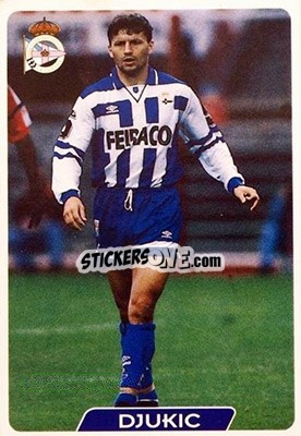 Sticker Djukic - Las Fichas De La Liga 1995-1996 n. 24 - Mundicromo