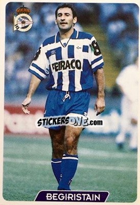 Cromo Begiristain - Las Fichas De La Liga 1995-1996 - Mundicromo