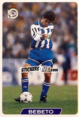 Cromo Bebeto - Las Fichas De La Liga 1995-1996 n. 36 - Mundicromo