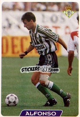 Figurina Alfonso - Las Fichas De La Liga 1995-1996 - Mundicromo