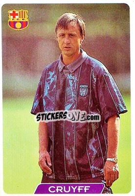 Cromo Cruyff MGR - Las Fichas De La Liga 1995-1996 - Mundicromo