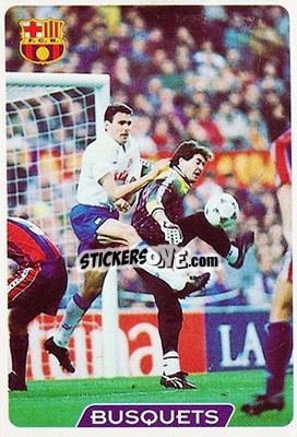 Sticker Busquets - Las Fichas De La Liga 1995-1996 - Mundicromo