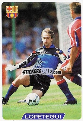 Sticker Lopetegui - Las Fichas De La Liga 1995-1996 - Mundicromo