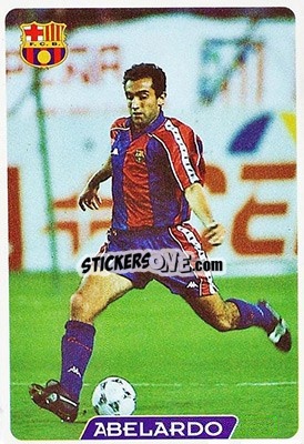 Sticker Abelardo - Las Fichas De La Liga 1995-1996 - Mundicromo