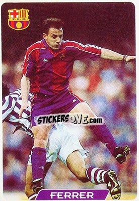 Sticker Ferrer - Las Fichas De La Liga 1995-1996 - Mundicromo