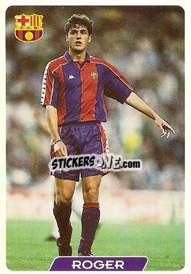 Figurina Roger - Las Fichas De La Liga 1995-1996 - Mundicromo