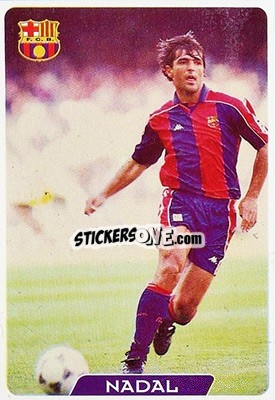 Sticker Nadal - Las Fichas De La Liga 1995-1996 - Mundicromo