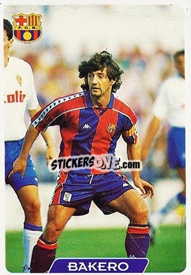 Sticker Bakero - Las Fichas De La Liga 1995-1996 - Mundicromo