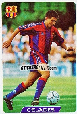 Cromo Celades - Las Fichas De La Liga 1995-1996 - Mundicromo