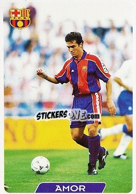 Cromo Amor - Las Fichas De La Liga 1995-1996 - Mundicromo