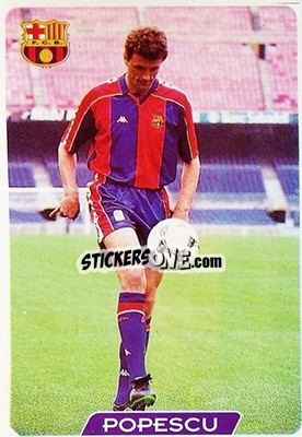 Sticker Popescu - Las Fichas De La Liga 1995-1996 - Mundicromo