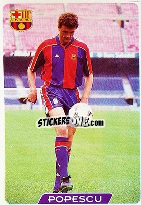 Sticker Popescu - Las Fichas De La Liga 1995-1996 n. 67a - Mundicromo