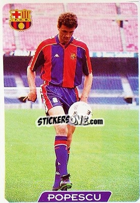 Figurina Popescu - Las Fichas De La Liga 1995-1996 - Mundicromo