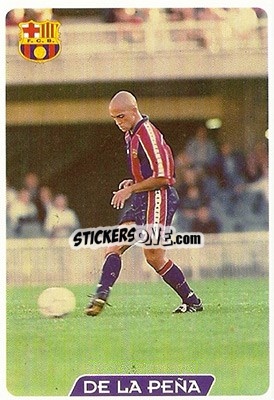 Sticker De La Peña - Las Fichas De La Liga 1995-1996 n. 68 - Mundicromo