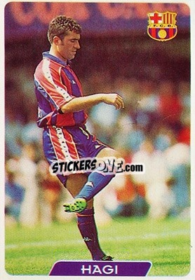 Sticker Hagi - Las Fichas De La Liga 1995-1996 n. 70 - Mundicromo
