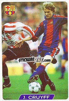 Sticker J. Cruyff - Las Fichas De La Liga 1995-1996 n. 71 - Mundicromo