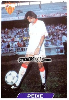 Sticker Peixe - Las Fichas De La Liga 1995-1996 - Mundicromo