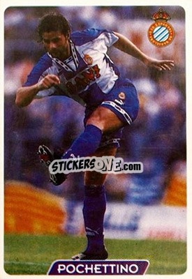 Sticker Pochettino - Las Fichas De La Liga 1995-1996 - Mundicromo