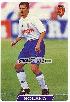 Cromo Solana - Las Fichas De La Liga 1995-1996 - Mundicromo
