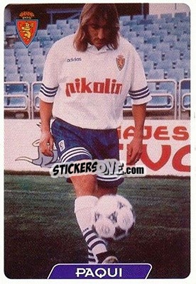 Sticker Paqui - Las Fichas De La Liga 1995-1996 - Mundicromo