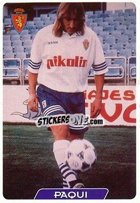 Sticker Paqui - Las Fichas De La Liga 1995-1996 n. 117 - Mundicromo