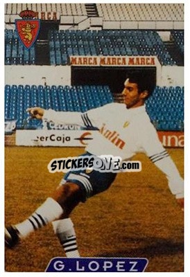 Cromo G. López - Las Fichas De La Liga 1995-1996 - Mundicromo