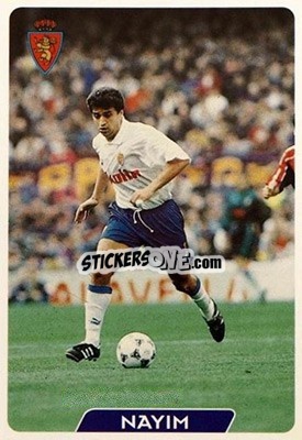 Sticker Nayim - Las Fichas De La Liga 1995-1996 n. 120 - Mundicromo