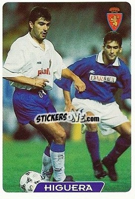 Cromo Higuera - Las Fichas De La Liga 1995-1996 - Mundicromo