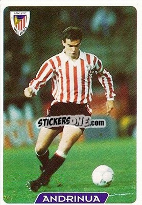 Cromo Andrinua - Las Fichas De La Liga 1995-1996 - Mundicromo