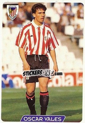Sticker O. Vales - Las Fichas De La Liga 1995-1996 - Mundicromo