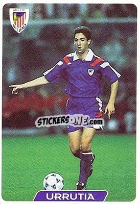 Sticker Urrutia - Las Fichas De La Liga 1995-1996 - Mundicromo