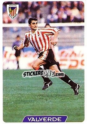 Cromo Valverde - Las Fichas De La Liga 1995-1996 - Mundicromo