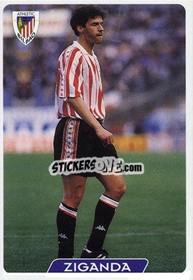 Sticker Ziganda - Las Fichas De La Liga 1995-1996 - Mundicromo