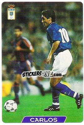 Figurina Carlos - Las Fichas De La Liga 1995-1996 - Mundicromo