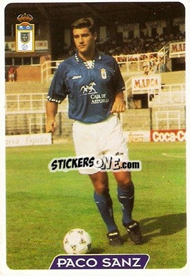 Sticker P. Sanz - Las Fichas De La Liga 1995-1996 - Mundicromo