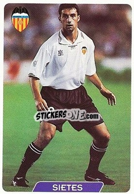 Figurina Sietes - Las Fichas De La Liga 1995-1996 - Mundicromo