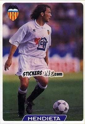 Sticker Mendieta - Las Fichas De La Liga 1995-1996 - Mundicromo