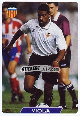 Cromo Viola - Las Fichas De La Liga 1995-1996 - Mundicromo