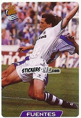 Figurina Fuentes - Las Fichas De La Liga 1995-1996 - Mundicromo