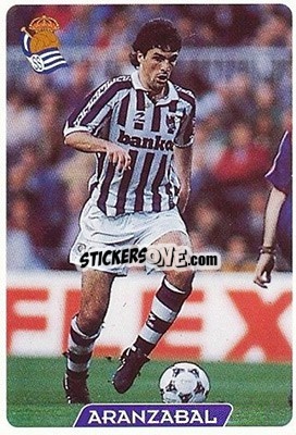 Cromo Aranzabal - Las Fichas De La Liga 1995-1996 - Mundicromo