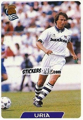 Sticker Uria - Las Fichas De La Liga 1995-1996 - Mundicromo