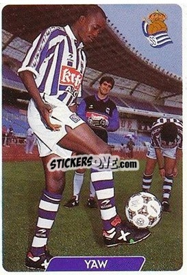 Cromo Yaw - Las Fichas De La Liga 1995-1996 - Mundicromo