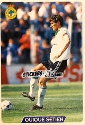 Figurina Quique S - Las Fichas De La Liga 1995-1996 - Mundicromo